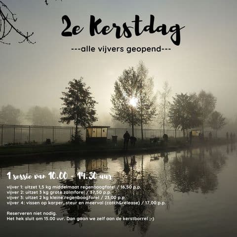 't Smallert 2e Kerstdag geopend om te vissen