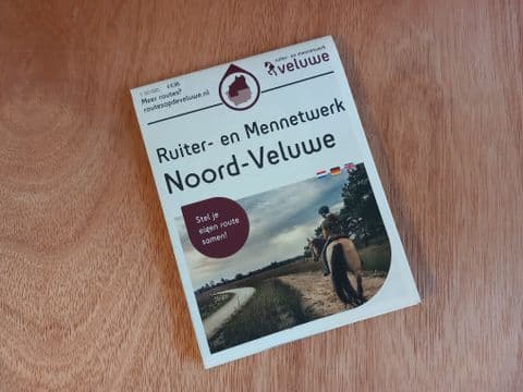 Ruiter en mennetwerk kaart Noord Veluwe